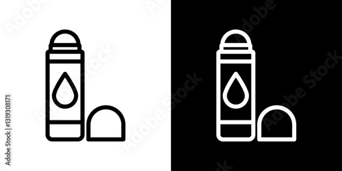 Concealer icon pack in black and white colors