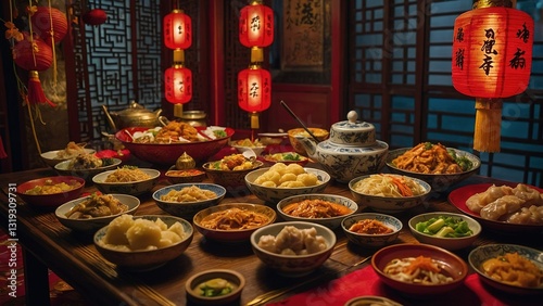 traditional chinese lantern photo