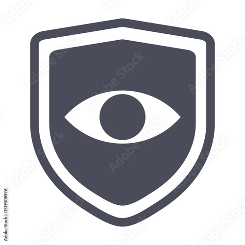 Eye Lock Icon for Private and Secure Access to Data