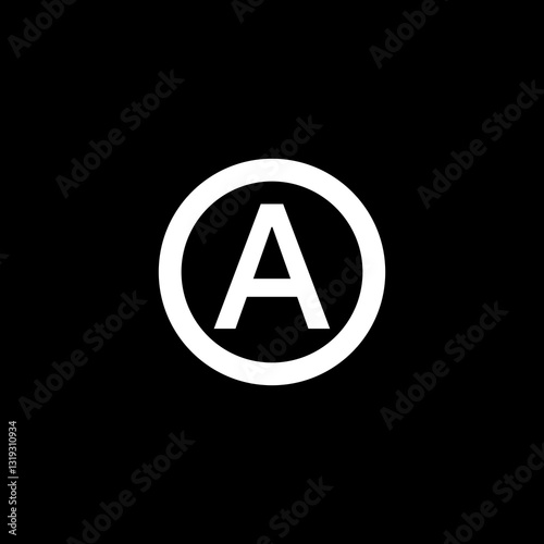 Free Download Letter A in Circle
 - GFXLoad