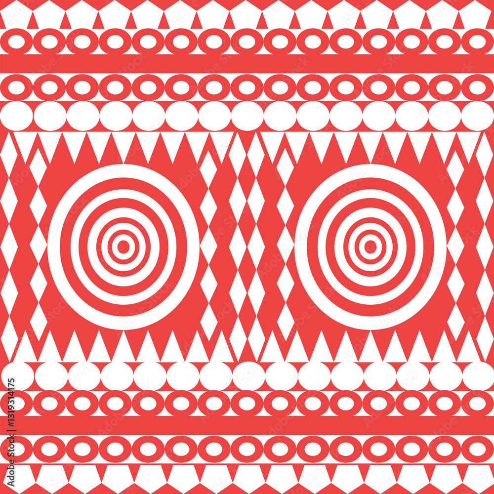 abstract seamless pattern red and white fabric pattern background bohemian style business fabric