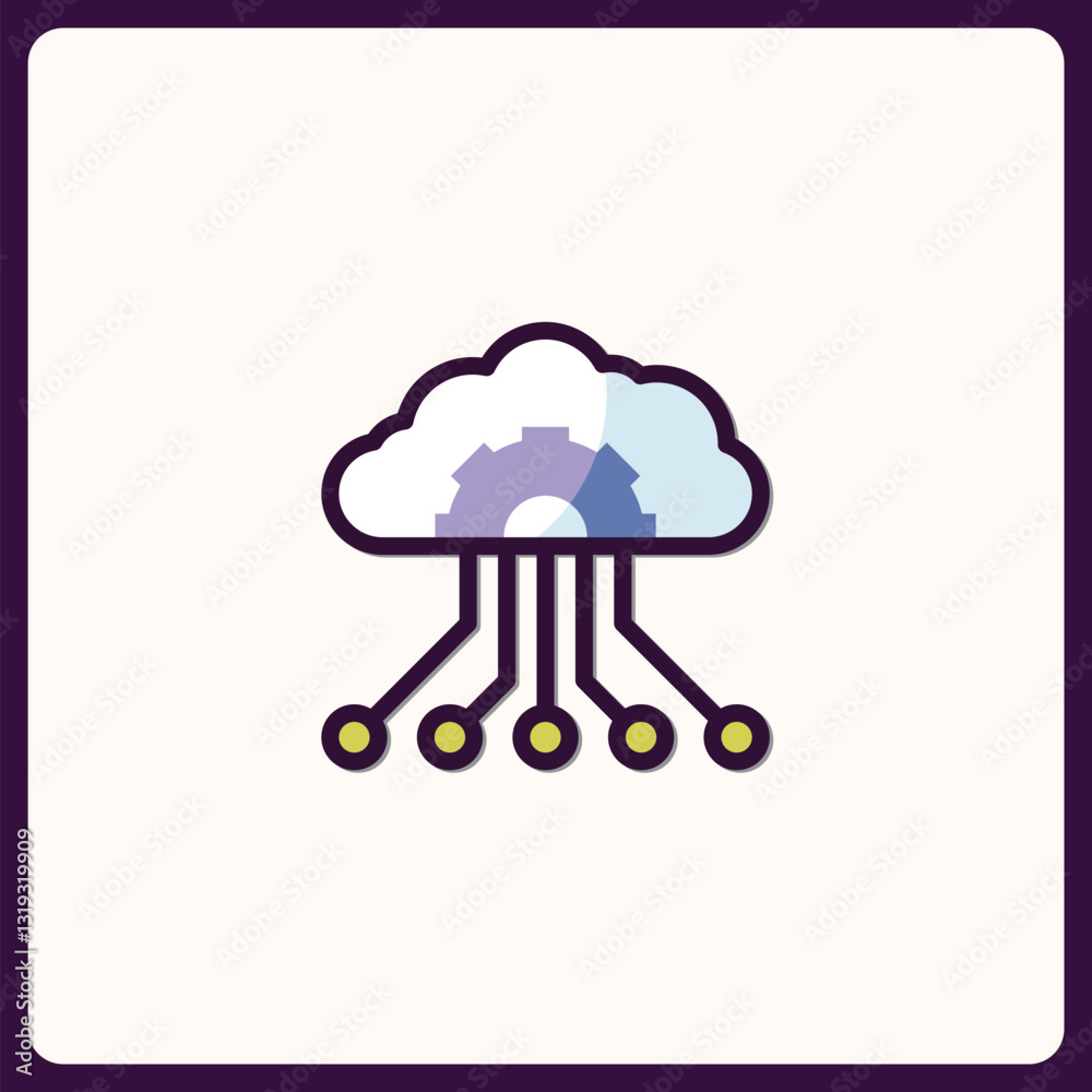 Innovative cloud computing technology network design concept for web interfaces Innovative cloud computing technology network design concept for web interfaces