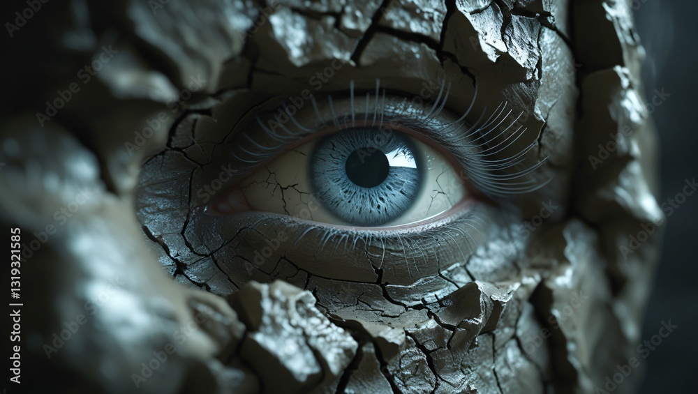Cracked Reality – A Surreal Glimpse Through the Eye Cracked Reality – A Surreal Glimpse Through the Eye
