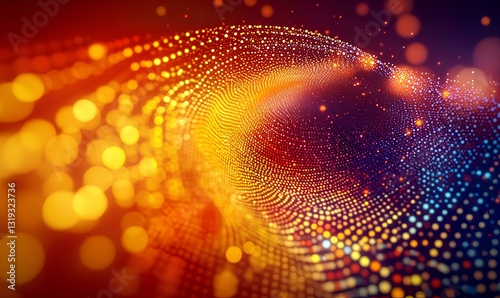 Wallpaper Mural intricate spiral dots abstract background, featuring a mesmerizing swirl of colors and textures, creating a sense of depth, motion, and endless flow Torontodigital.ca