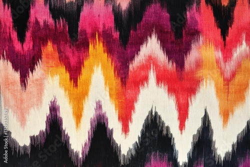 Tie dye woolen textile. Vibrant tie dye fur texture with colorful swirls for fashion design.