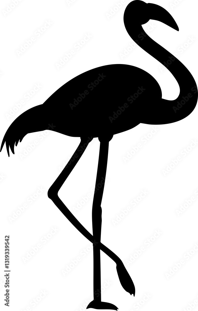 Obraz premium silhouette flamingo