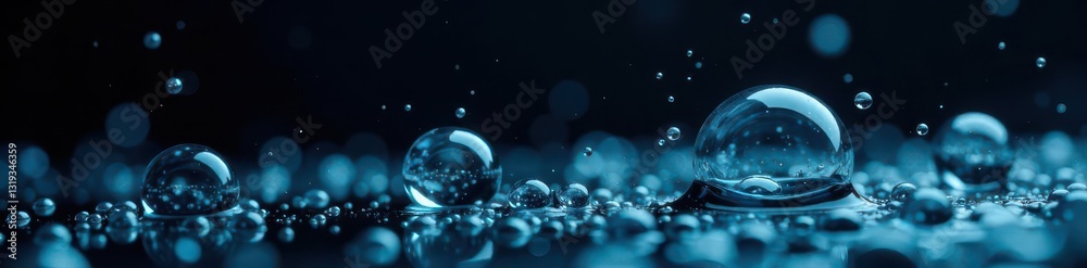 Dark, ethereal underwater bubbles, rising in a black void , pattern, ocean texture, black texture Dark, ethereal underwater bubbles, rising in a black void , pattern, ocean texture, black texture