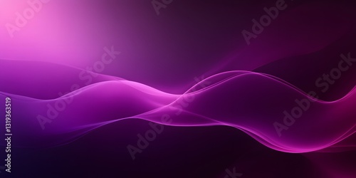 Abstract Purple Waves: Flowing and luminous purple waves create a sense of dynamic movement and energy, an abstract representation of the unseen forces that shape our world.