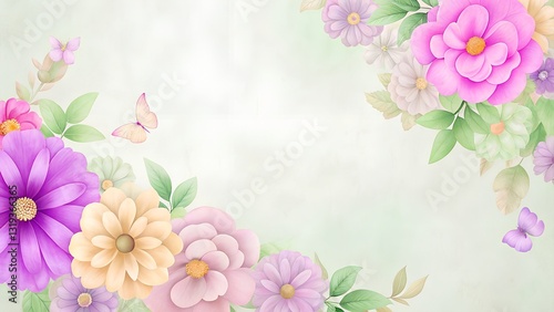 pink flowers background