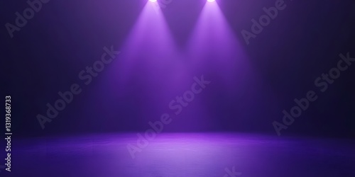 Purple Stage Lights: An elegant minimalist background of purple spotlights, providing a vibrant and atmospheric visual. 