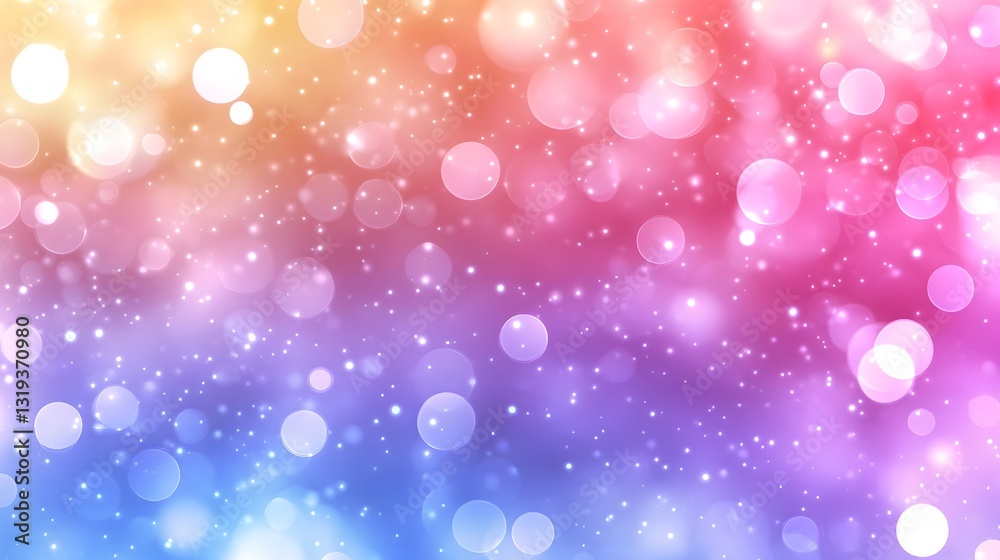 The colorful image showcases glowing bokeh with various light effects The colorful image showcases glowing bokeh with various light effects