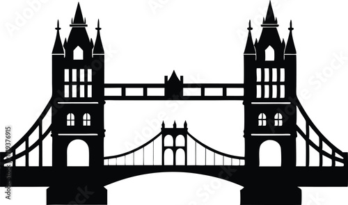 London tower bridge silhouette,bridge clip art,London tower bridge vector art