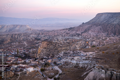 Obraz na płótnie Rocky landscape in Cappadocia, Kapadokya, Turkey w salonie