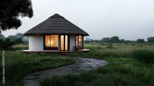 An African rondavel house design photo