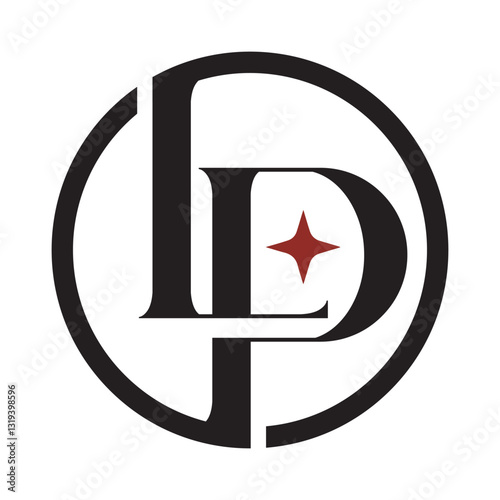 LP or PL Abstract Letters Logo Design Monogram. 標誌設計, ロゴデザイン, Diseño de logotipo