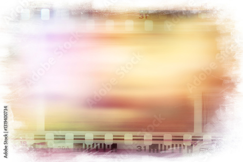 Colorful film frames background