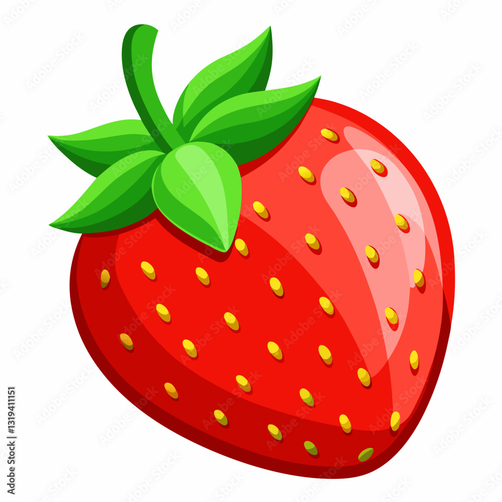 Obraz premium strawberry vector illustration