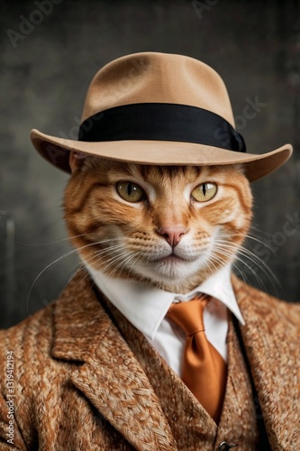 A Cat with Authority: The Power and Influence of a 1920s Crime Lord, portrait, vintage, mafia, 1920, clothing, mob boss, al capone, fashion