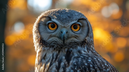 a stunning close-up of an owl