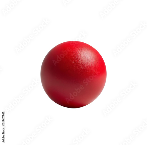 Red ball isolated on a white background