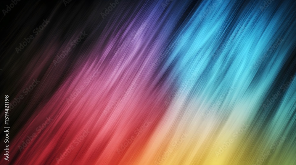 Abstract lines create a spectrum of vibrant colored light effects Abstract lines create a spectrum of vibrant colored light effects