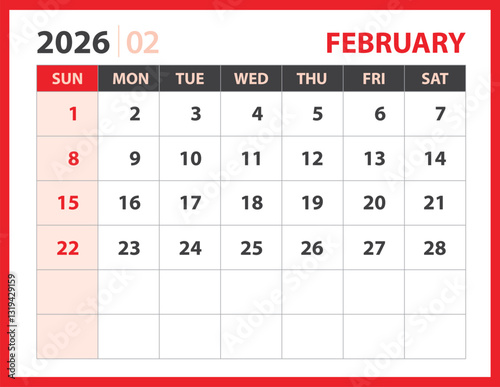 02- FEBRUARY 2026 template