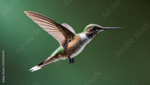 Hummingbird in flight imagery