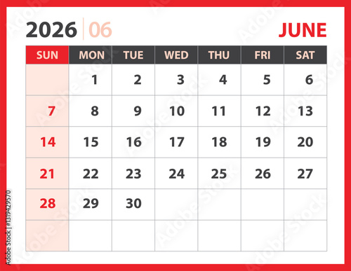06- JUNE 2026 template