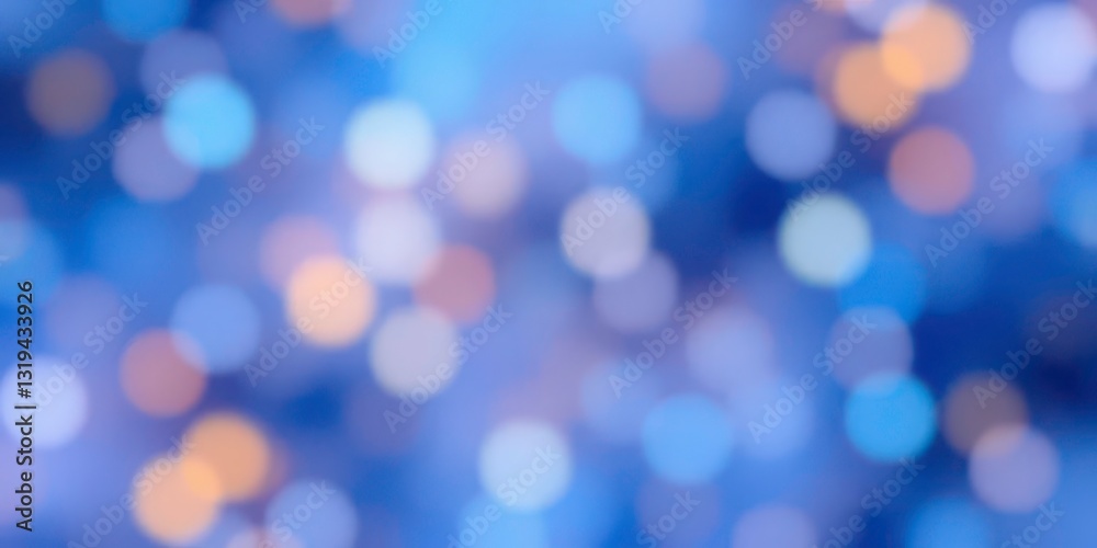 Obraz premium Abstract blue blurred geometric pattern, digital art style, space, technology