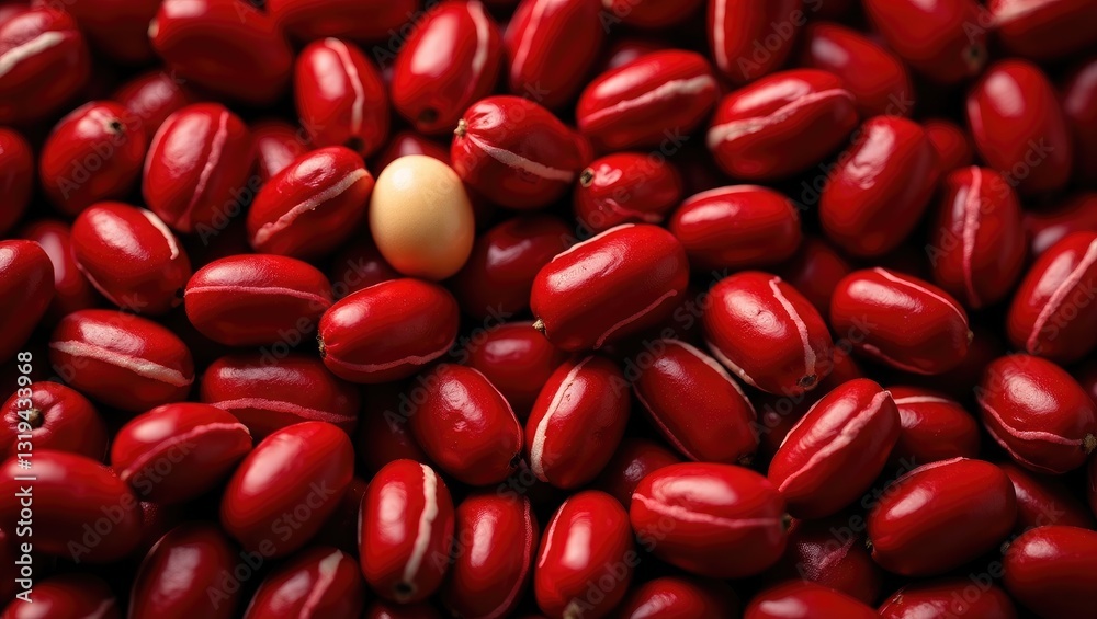 Close-up of hyacinth bean legume background - image