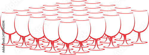 VERRES EN RANGEES.eps