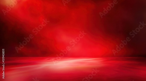 Vibrant red studio background with subtle light patterns, creating a dynamic and bold backdrop