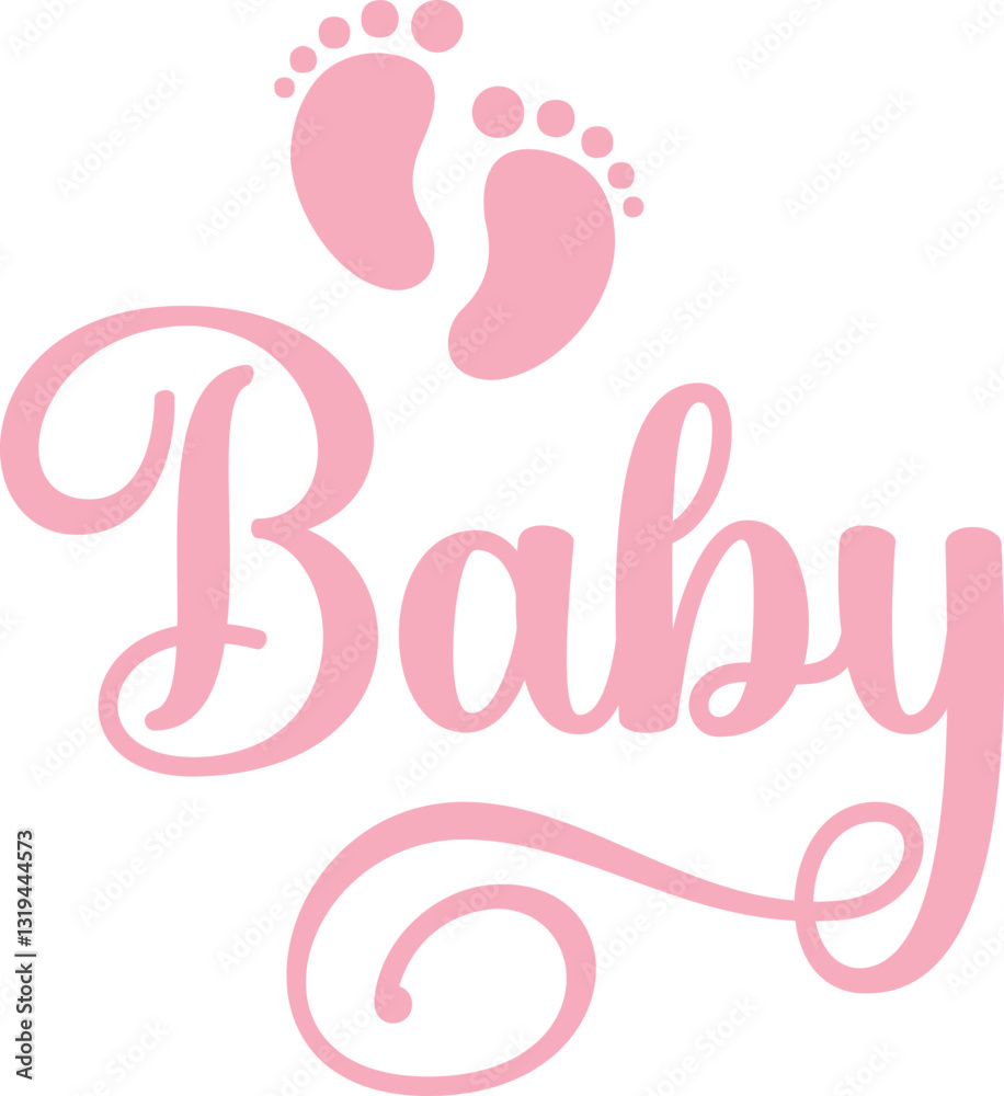Baby typography design on plain white transparent isolated background for card, shirt, hoodie, sweatshirt, apparel, tag, mug, icon, poster or badge Baby typography design on plain white transparent isolated background for card, shirt, hoodie, sweatshirt, apparel, tag, mug, icon, poster or badge