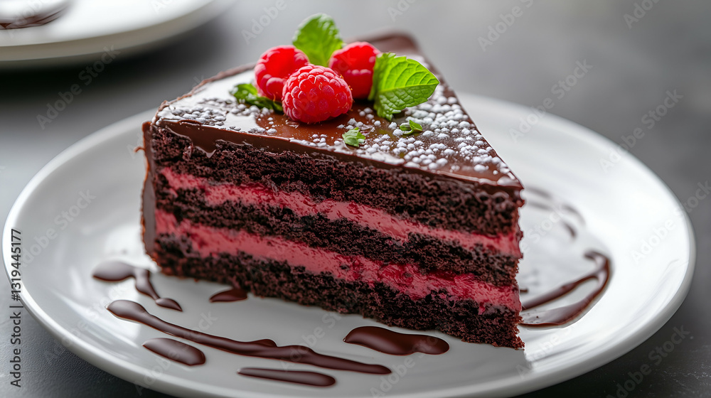 Chocolate raspberry cake