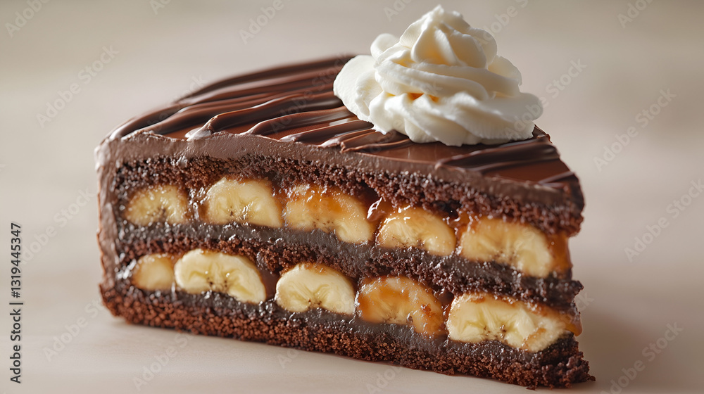 Chocolate banana cake