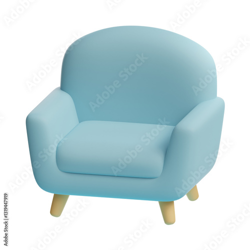 3d sofa home interior icon