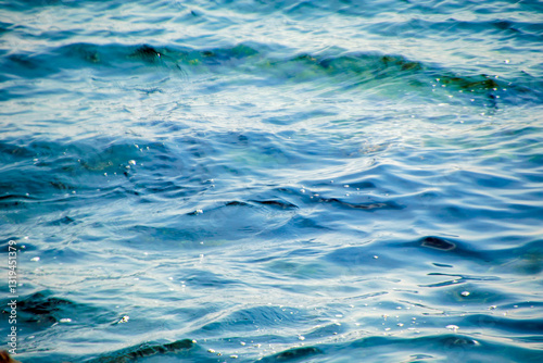 Fototapeta Naklejka Na Ścianę i Meble -  blue sea water wave