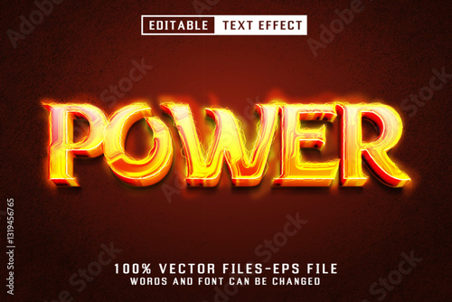 Power Editable Text Effect