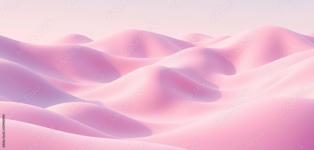 Soft, blended pastel shapes form abstract hills and valleys in a geometric landscape, polygon, landscape Soft, blended pastel shapes form abstract hills and valleys in a geometric landscape, polygon, landscape