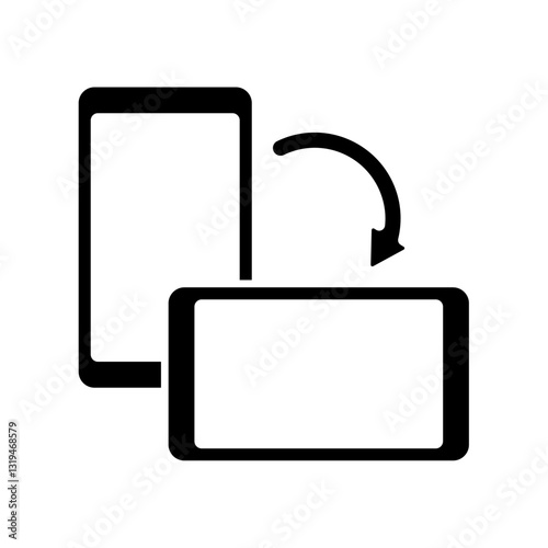 Icon a orientation, isolated against a clean background.