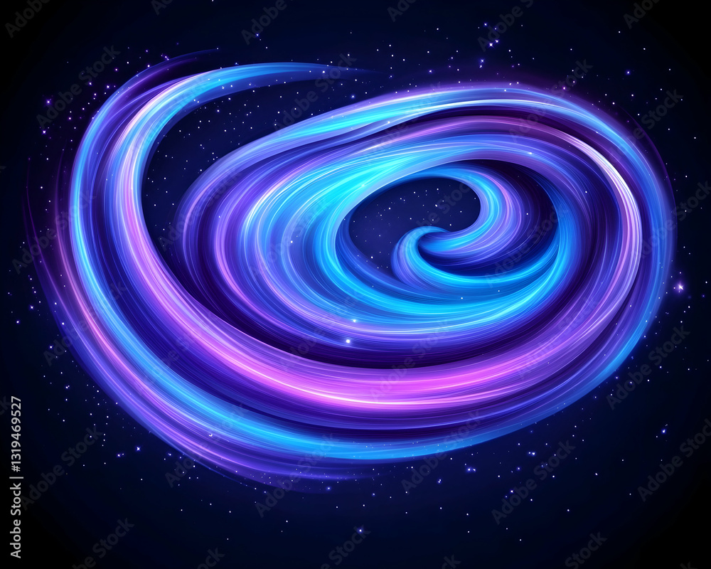Obraz premium Abstract swirling cosmic vortex (2)