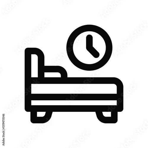 rest line icon. Clean and minimalist vector icon for websites, mobile apps, presentations, and logos. Fully scalable and customizable for any project.