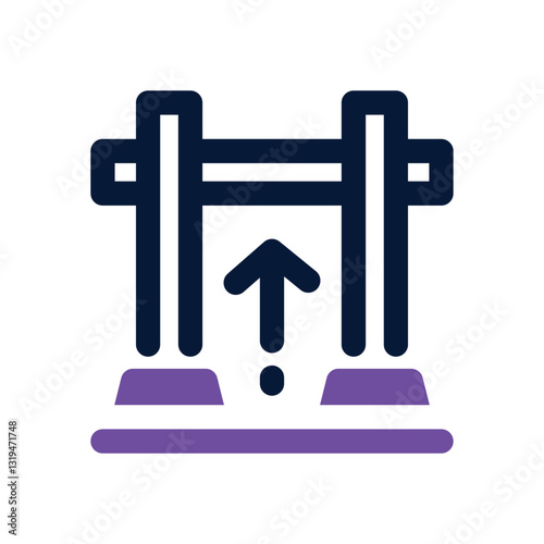 pull up dual tone icon. Sleek and modern vector icon for websites, mobile apps, marketing materials, and corporate design. Fully scalable and ready to use.