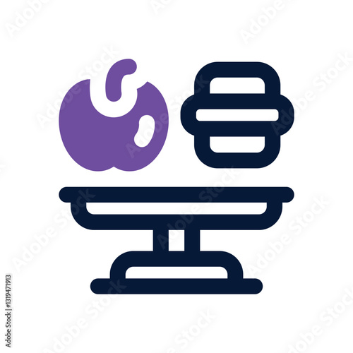 balance dual tone icon. Sleek and modern vector icon for websites, mobile apps, marketing materials, and corporate design. Fully scalable and ready to use.