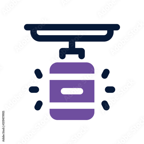 punching bag dual tone icon. Sleek and modern vector icon for websites, mobile apps, marketing materials, and corporate design. Fully scalable and ready to use.