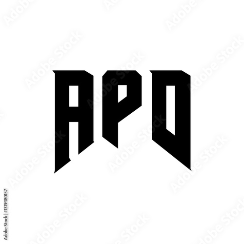 APD letter logo design for technology company. APD logo design black and white color combination. APD logo, APD vector, APD design, APD icon, APD alphabet. APD typography logo design.