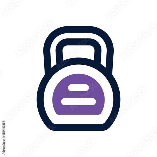 kettlebell dual tone icon. Sleek and modern vector icon for websites, mobile apps, marketing materials, and corporate design. Fully scalable and ready to use.