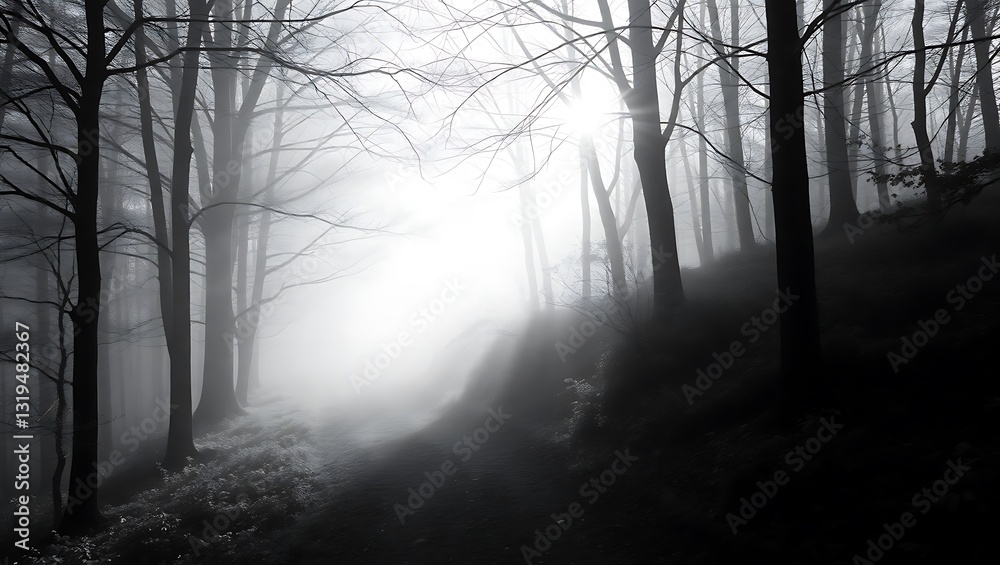Fototapeta premium fog in the forest