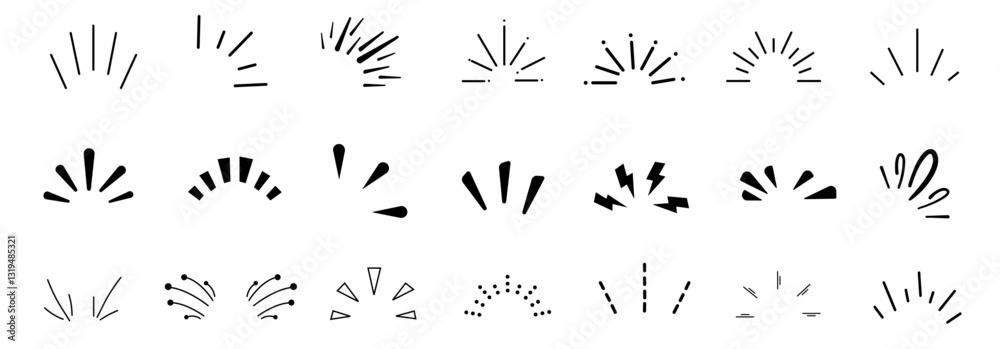 doodle sparkle vector set, sunburst, rays, starburst, hand drawn elements illustration, black lines, outline, decorative, retro style. Suitable for graphic design, illustrations, backgrounds, and web doodle sparkle vector set, sunburst, rays, starburst, hand drawn elements illustration, black lines, outline, decorative, retro style. Suitable for graphic design, illustrations, backgrounds, and web