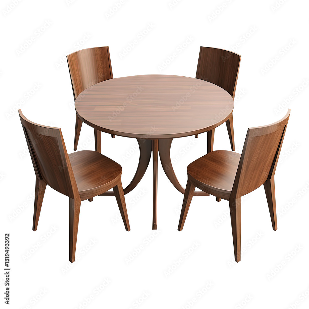 wooden table and chairs isolated on transparent background Remove png, Clipping Path, pen tool wooden table and chairs isolated on transparent background Remove png, Clipping Path, pen tool